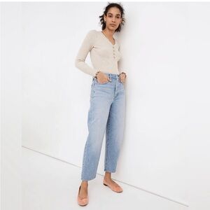 Madewell High-Rise Light Wash Balloon Jeans